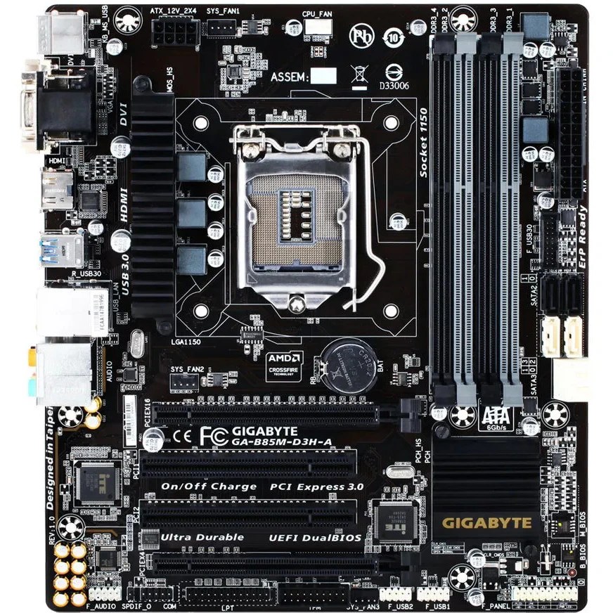 مادربرد گیگابایت مدل GA-B85M-D3H استوک